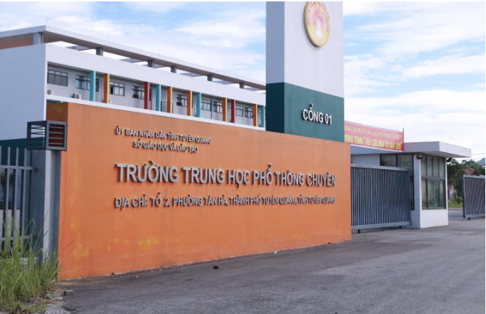 Trường THPT Chuyên Tuyên Quang, tỉnh Tuyên Quang. Ảnh: VietNamNet.