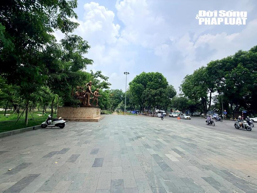 Hiện trạng khu vực dự kiến triển khai dự án nhìn từ đường Trần Nhân Tông.