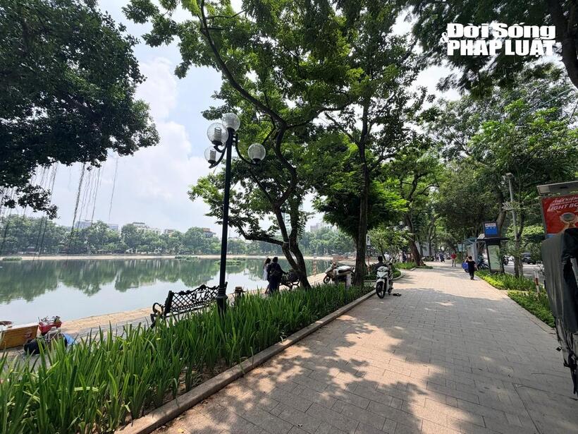 Khu vực hồ Thiền Quang, đối diện vị trí triển khai dự án cải tạo, chỉnh trang hạ tầng kỹ thuật.