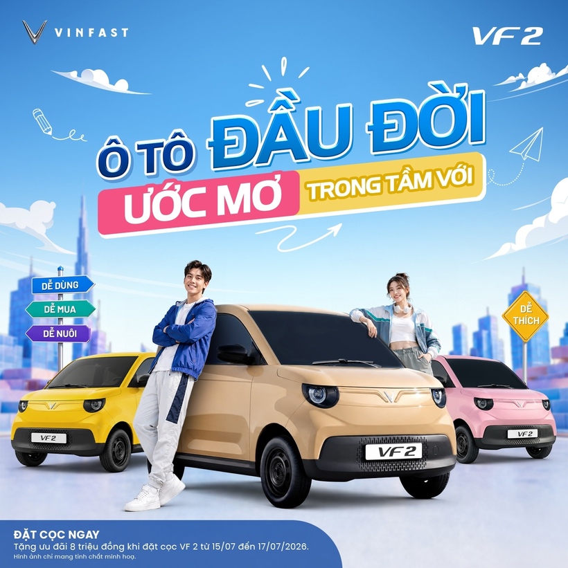 VinFast VF 2 chính thức nhận đặt cọc - Ưu đãi 8 triệu đồng trong 3 ngày ‘vàng’ - 4