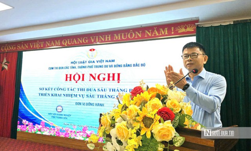 Tiến sĩ, Luật gia Nguyễn Thanh Hồng, Phó Chủ tịch Thường trực Hội Luật gia tỉnh Thanh Hóa (Ảnh: Xuân Chinh).