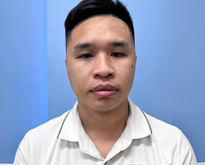 Đối tượng Phạm Viết Thoại. Ảnh: Công an Hải Phòng