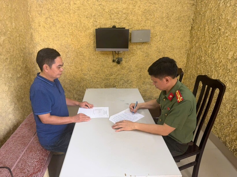 Đối tượng Đào Bá Đoàn. (Ảnh: Công an Hà Nội)