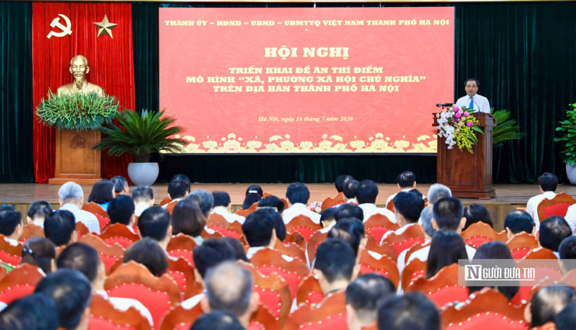 Bí thư Thành ủy Hà Nội cho biết sau quá trình cân nhắc, tính toán rất kỹ lưỡng, có sự góp ý của nhiều chuyên gia, nhà khoa học, thành phố quyết định lựa chọn xã Phúc Thịnh và Thư Lâm để triển khai thí điểm (Ảnh: Quang Thái).