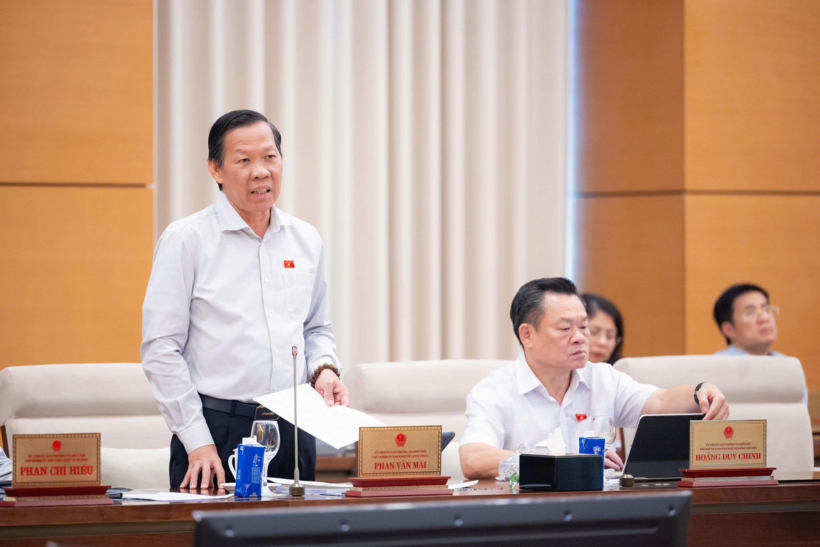 Chủ nhiệm Uỷ ban Kinh tế và Tài chính Phan Văn Mãi (Ảnh: Media Quốc hội).
