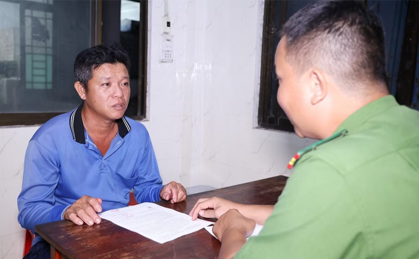 Đối tượng Lê Văn Mau. (Ảnh: Công an tỉnh An Giang)