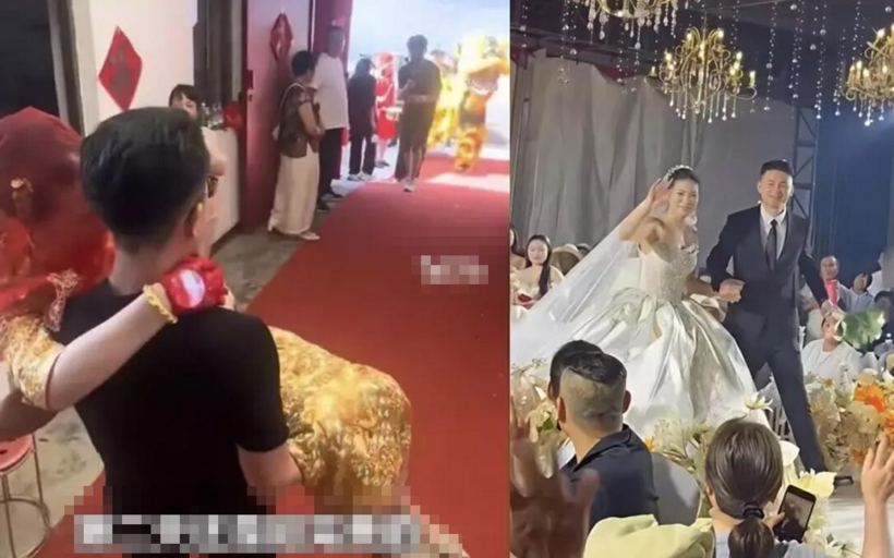 Chú rể cũng chủ động giải thích với hai bên gia đình rằng vợ mình có lẽ đã quá căng thẳng lo toan nên chưa được nghỉ ngơi đầy đủ. Ảnh Bastillepos.