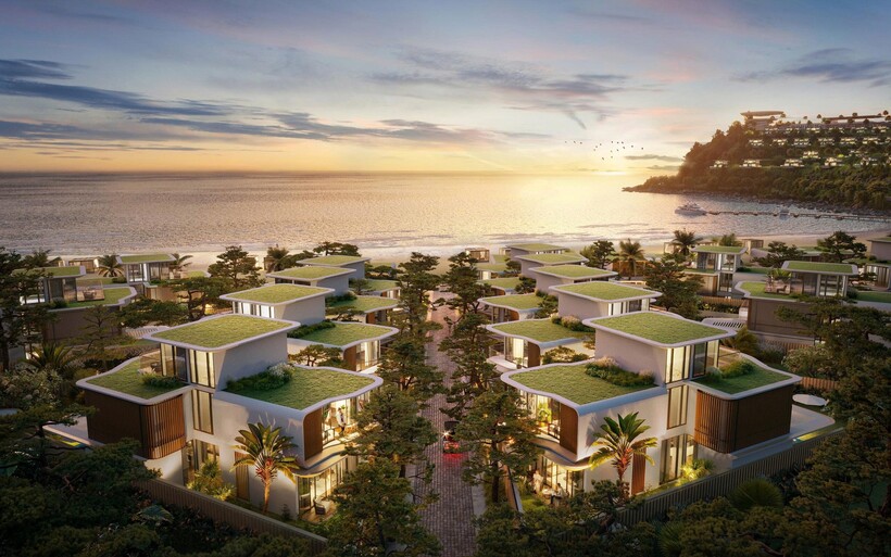 Mey Retreat Bãi Lữ gồm 3 dòng biệt thự tương ứng với ba sắc thái cảnh quan biển, vịnh và rừng (Ảnh: Meygroup)