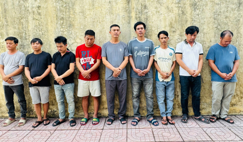 09 đối tượng bị khởi tố. Ảnh: Cổng thông tin điện tử Bộ Công an