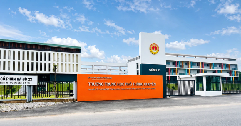 Trường THPT Chuyên Tuyên Quang. Ảnh: Phụ nữ Việt Nam.