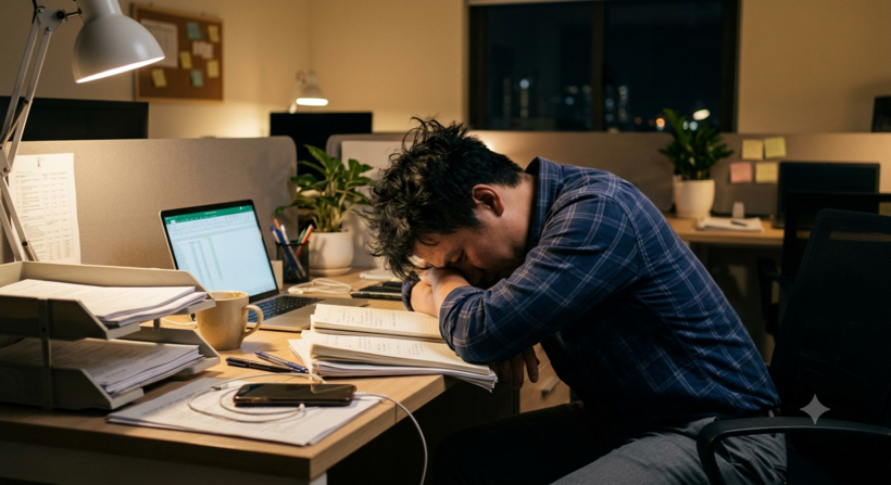Tưởng chỉ do áp lực công việc, người đàn ông 29 tuổi suýt trả giá vì căn bệnh "giết người thầm lặng". Ảnh minh họa/AI