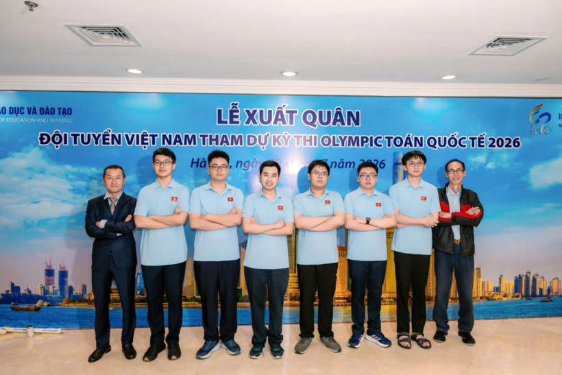 Đội tuyển quốc gia Việt Nam tham gia kỳ thi IMO 2026. (Ảnh: Moet)