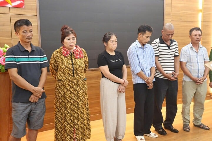 6 bị can bị Cơ quan Cảnh sát điều tra Công an tỉnh Quảng Trị khởi tố. Anhr: VTC News