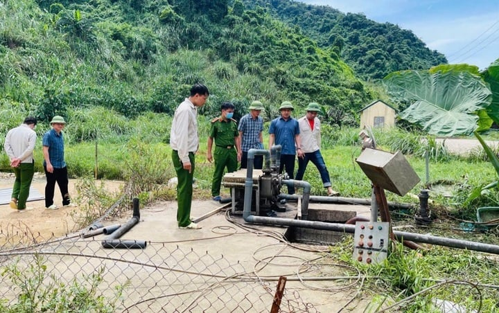 Hiện trường nơi xây ra vụ tai nạn lao động. (Ảnh: VTC News)