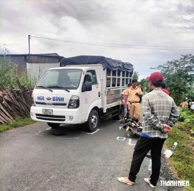 Hiện trường vụ tai nạn giao thông ngày 4/9/2024. ẢNH: Nam Long/ Thanh niên.