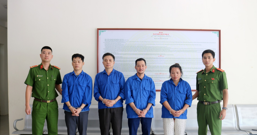Phòng Cảnh sát hình sự bắt giữ các đối tượng phạm tội. (Ảnh: Công an Thái Nguyên)