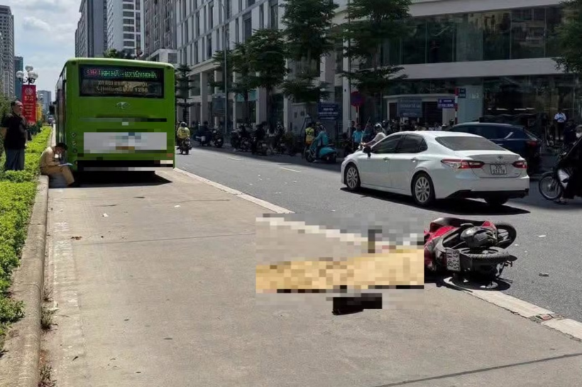 Hiện trường vụ tai nạn. Ảnh: Tiền phong.