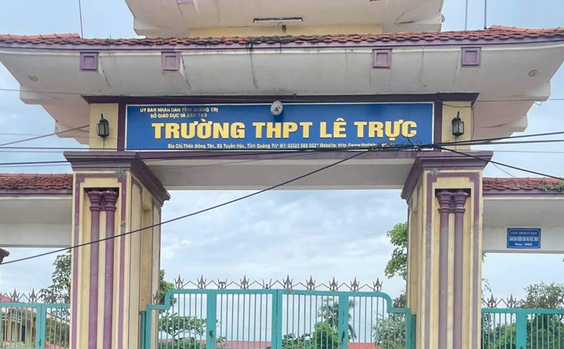 Trường THPT Lê Trực. Ảnh: Lao động