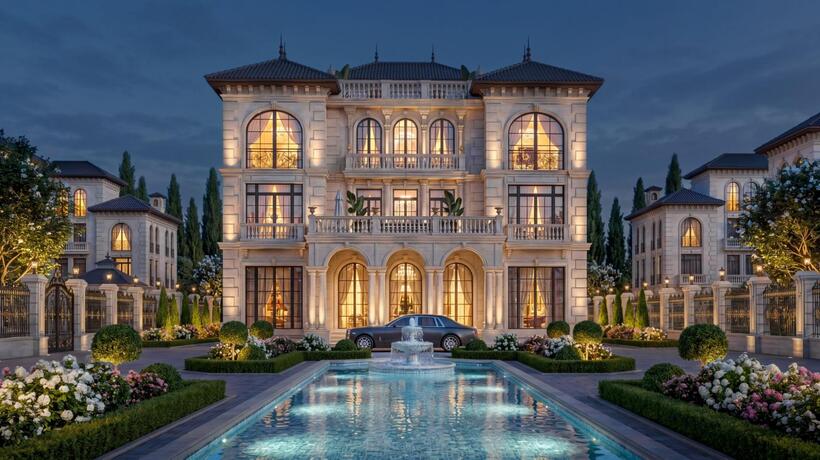 Các dinh thự tại Noble Rivera có diện tích lớn nhất lên tới 2.000-2.500m²/căn.