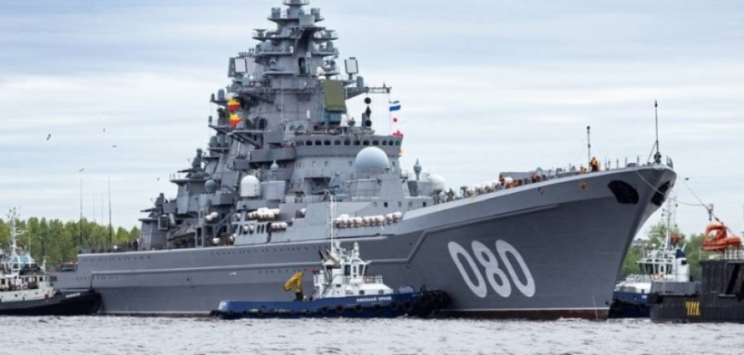Tàu tuần dương hạt nhân lớp Kirov của Nga, Admiral Nakhimov, sau khi được tân trang. Ảnh: Military Watch Magazine