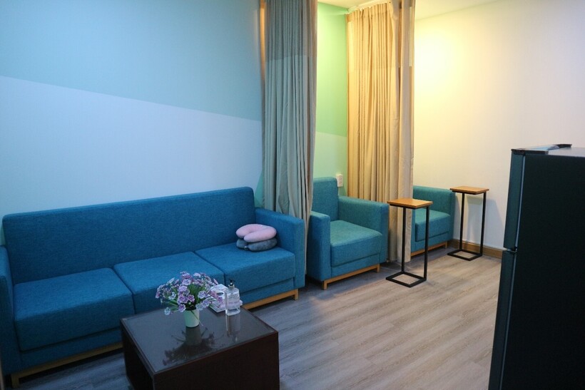 Một khu vực nghỉ ngơi cho lao động nữ trong giai đoạn cho con bú tại Ajinomoto Việt Nam.