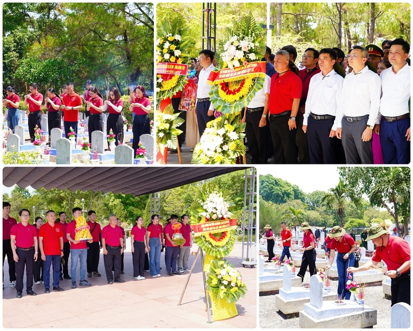 Đoàn công tác VPMT thành kính dâng hoa, dâng hương tại Nghĩa trang Liệt sĩ quốc gia Trường Sơn, Nghĩa trang Liệt sĩ quốc gia Đường 9 và Khu di tích quốc gia đặc biệt Thành cổ Quảng Trị