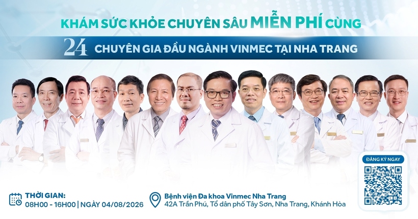 Quét mã QR để đăng ký chương trình thăm khám miễn phí cùng các chuyên gia hàng đầu Hệ thống y tế Vinmec tại Nha Trang