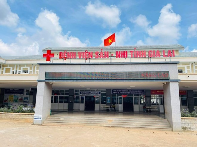 Bệnh viện Sản - Nhi Gia Lai, nơi đang điều trị cho cháu bé trong vụ việc nghi có dấu hiệu bạo hành trẻ em. Ảnh: Lao động