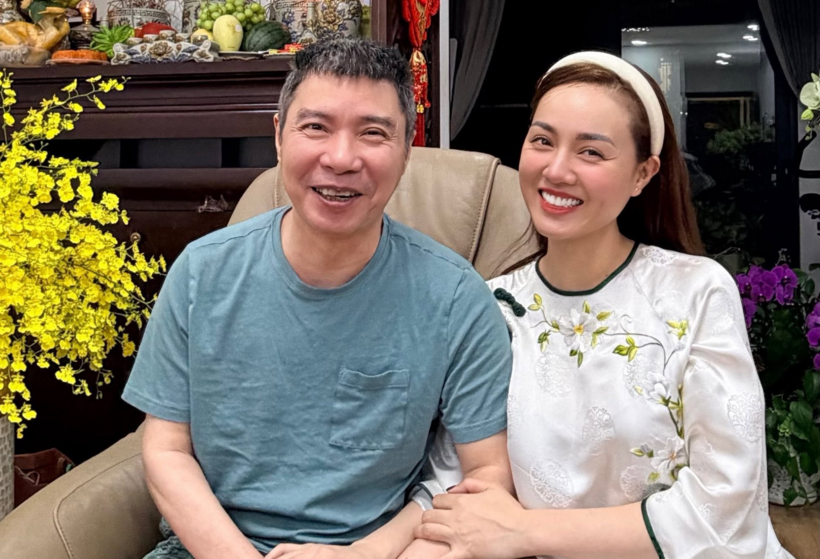Ngọc Hà bên NSND Công Lý. Ảnh: Facebook nhân vật