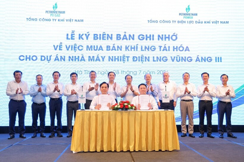 Đại diện PV GAS và PV Power ký Biên bản ghi nhớ. Nguồn Pvgas