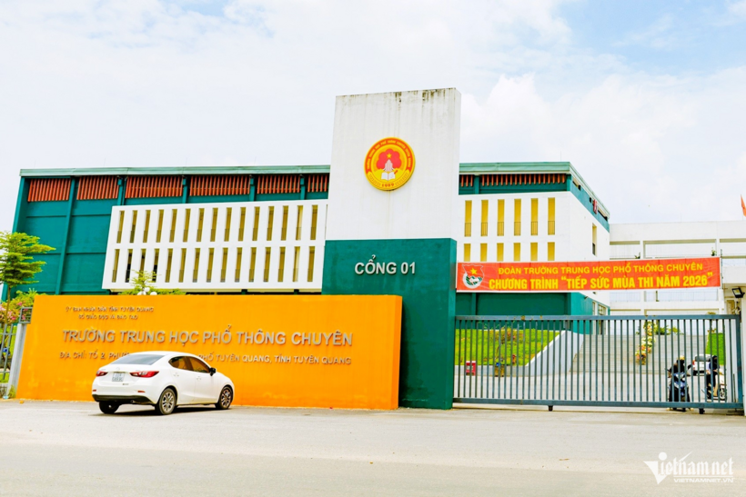 Điểm thi Trường THPT Chuyên Tuyên Quang, tỉnh Tuyên Quang. Ảnh: Vũ Mừng/VietNamnet