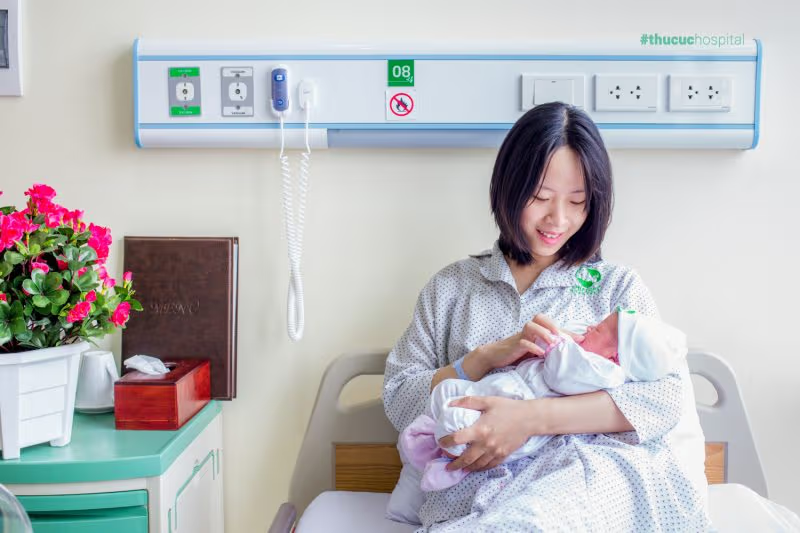 Nghỉ thai sản 7 tháng, hưởng trợ cấp mấy tháng? (Ảnh minh họa: Bệnh viện Thu Cúc)