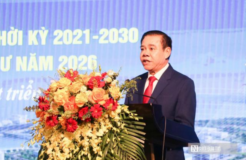 Chủ tịch UBND tỉnh Nghệ An Võ Trọng Hải phát biểu tại hội nghị.
