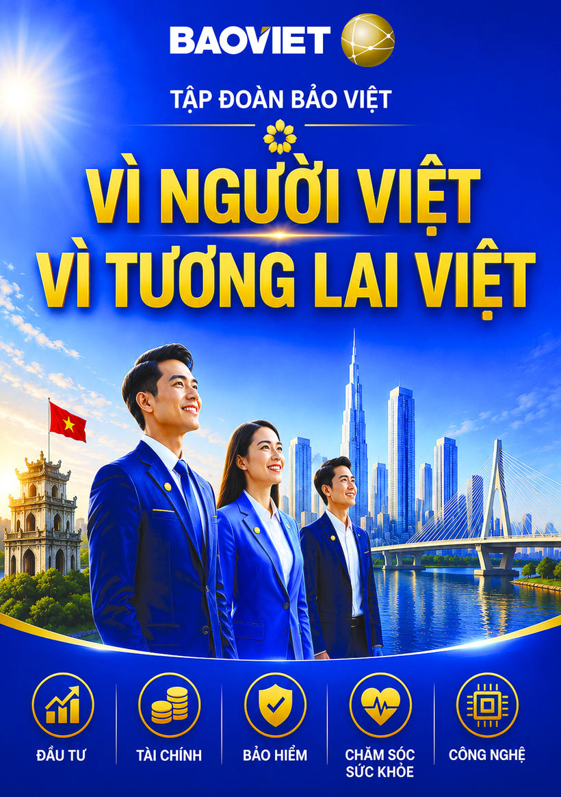 Tập đoàn Bảo Việt, vì người Việt, vì tương lai Việt. Ảnh: Tập đoàn Bảo Việt