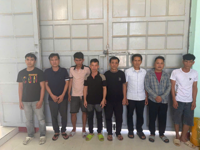 Các đối tượng liên quan vụ việc. Ảnh: Cổng thông tin điện tử Công an tỉnh Gia Lai