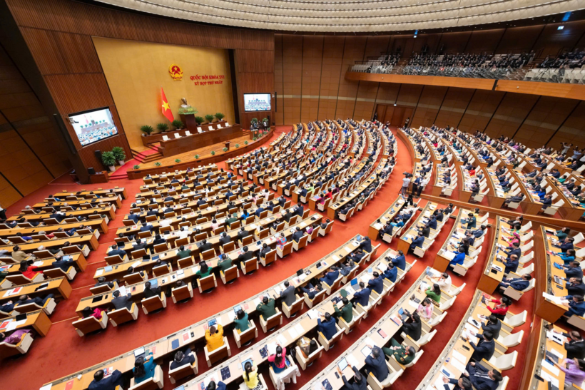 Quang cảnh phiên khai mạc Kỳ họp thứ Nhất, Quốc hội khoá XVI (Ảnh: Media Quốc hội).