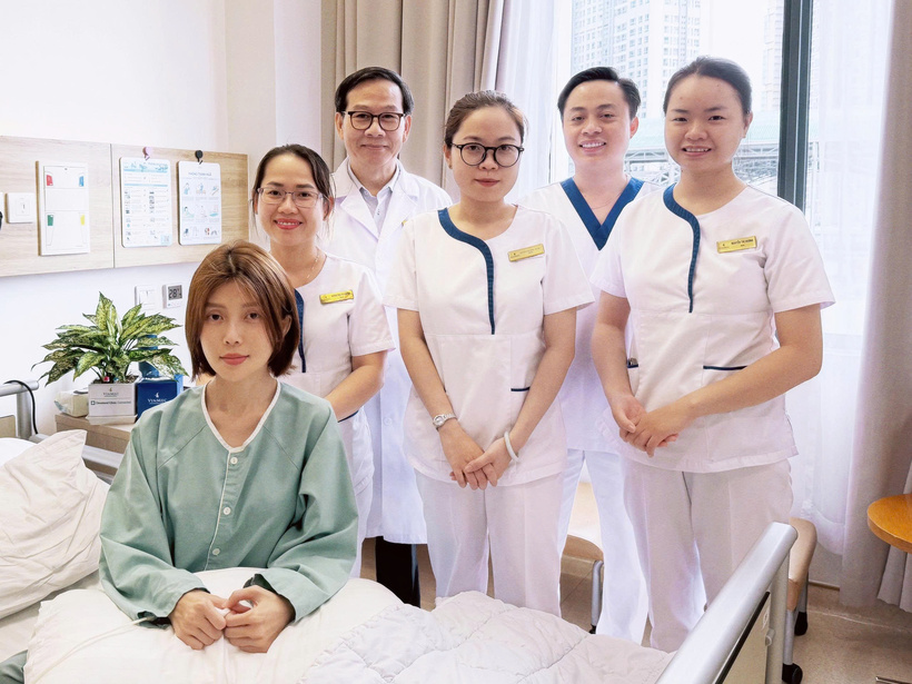 Nhờ chiến lược điều trị chính xác, chỉ một ngày sau ca phẫu thuật, tình trạng buồn nôn cải thiện rõ rệt và người bệnh có thể ăn nhẹ trở lại. Ảnh Vingroup