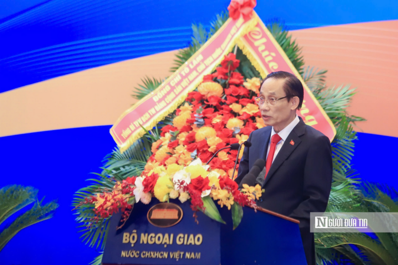 Bộ trưởng Bộ Ngoại giao Lê Hoài Trung phát biểu khai mạc Hội nghị.