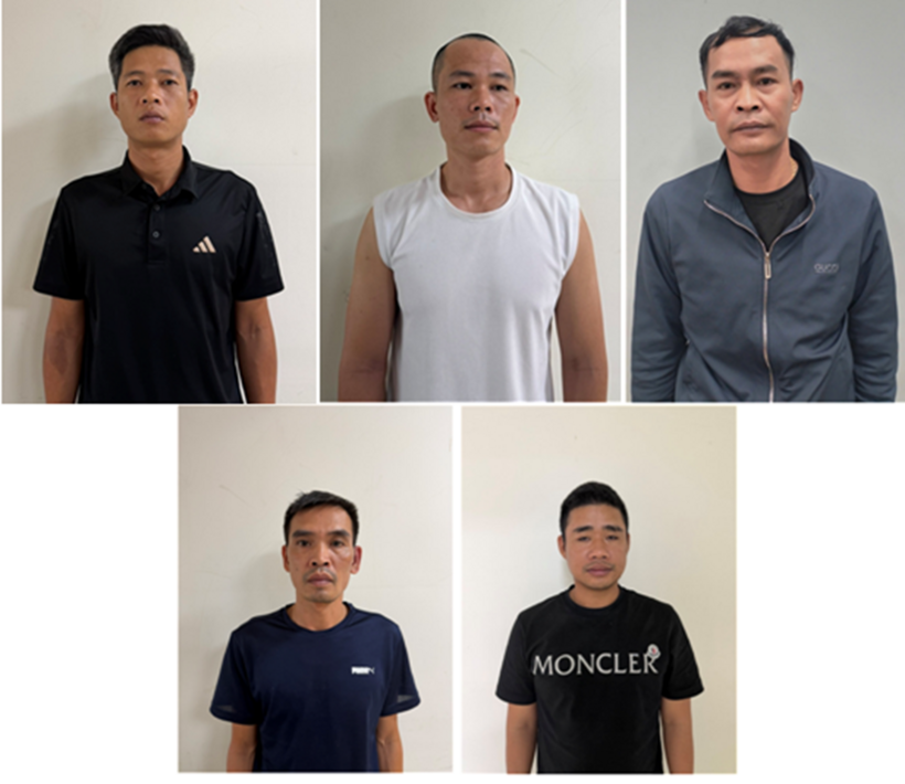Các đối tượng liên quan vụ án. Ảnh: Cổng thông tin điện tử Công an thành phố Hải Phòng
