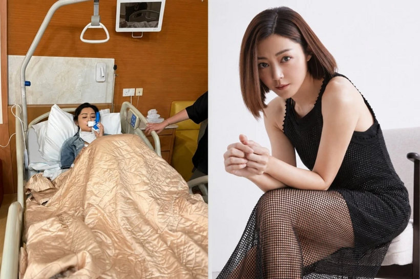 Vệ Thi Nhã bị thương khi đang quay phim. Ảnh: HK01/Znews