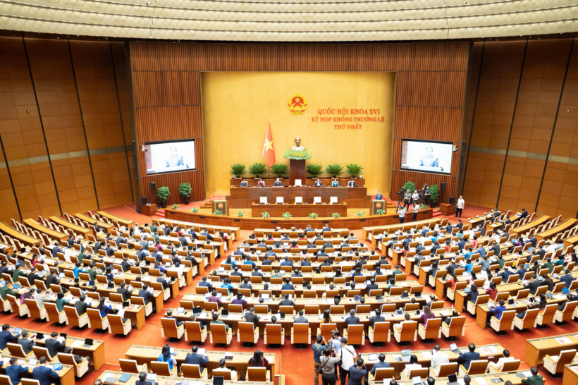 Quang cảnh phiên khai mạc Kỳ họp (Ảnh: Media Quốc hội).