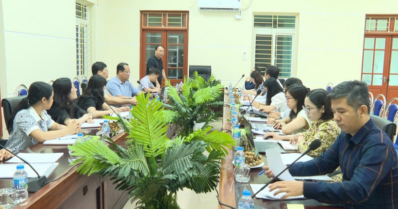 Toàn cảnh buổi làm việc. (Ảnh: Bộ Tư pháp)