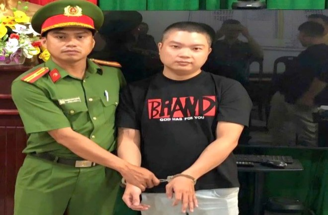 Nguyễn Quang Vương bị bắt tạm giam để điều tra về hành vi bán ma túy. Ảnh: Công an Lâm Đồng/Lao động