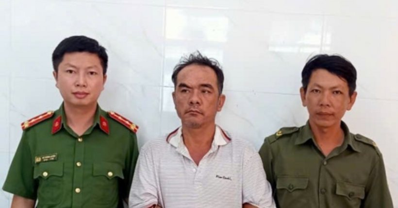 Đối tượng Lê Trung Tính tại cơ quan công an. Ảnh: CACC/Vietnamnet
