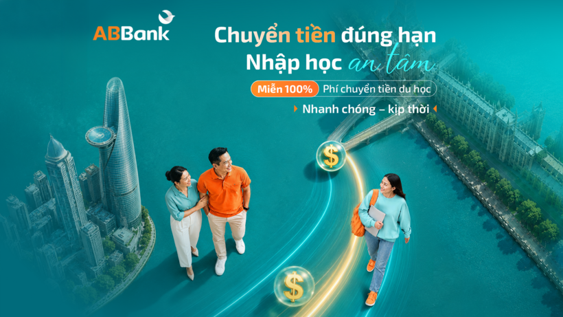 ABBank miễn 100% phí chuyển tiền quốc tế cho các mục đích học tập, khám chữa bệnh, trợ cấp thân nhân...