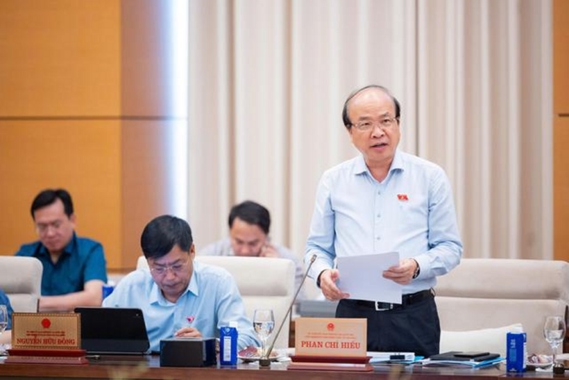 Chủ nhiệm Ủy ban Pháp luật và Tư pháp Phan Chí Hiếu (Ảnh: Media Quốc hội).