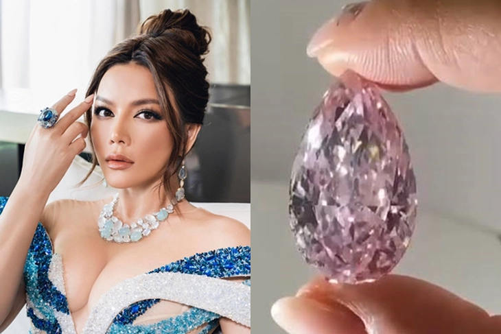 Lý Nhã Lỳ từng khoe sở hữu những viên kim cương "khủng" và tiết lộ có giá hàng triệu USD. Ảnh: Tuổi Trẻ