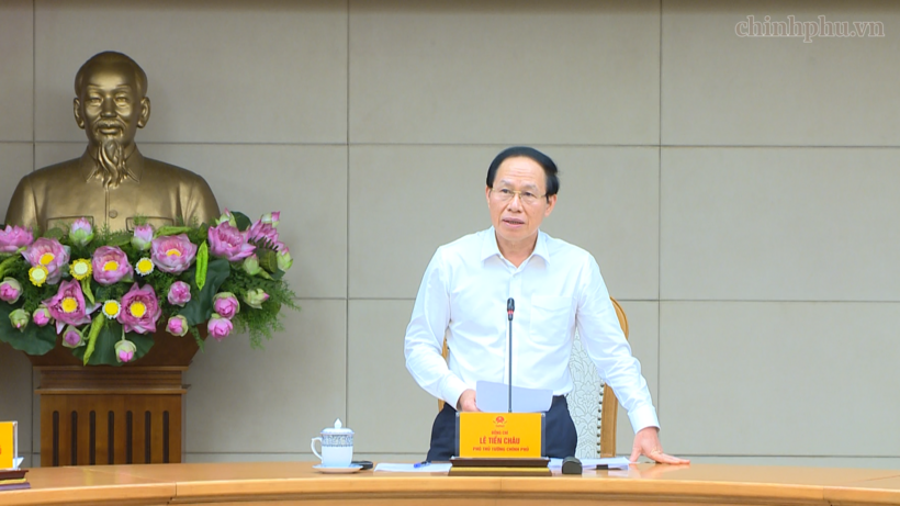 Phó Thủ tướng Lê Tiến Châu chủ trì cuộc họp về dự thảo Chiến lược phát triển giáo dục đại học giai đoạn 2026-2035, tầm nhìn đến năm 2045 - Ảnh: VGP/Thu Sa