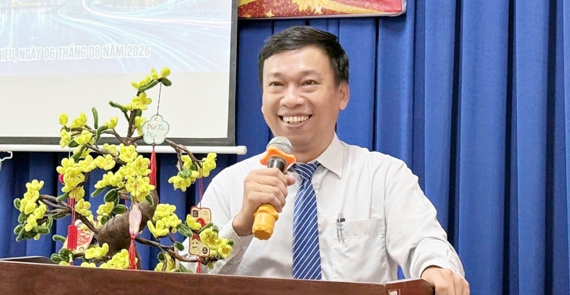 Tiến sĩ Đỗ Đình Đảo, Hiệu trưởng Trường THPT Nguyễn Hữu Thọ (TP HCM). Ảnh: NVCC