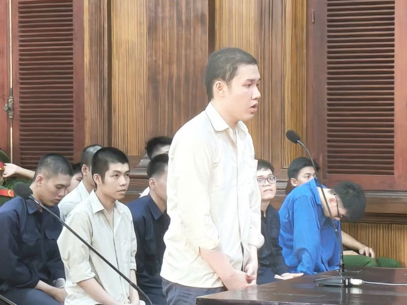 Bị cáo Hồ Thanh Sang tại phiên tóa xét xử. Ảnh: Tiền phong
